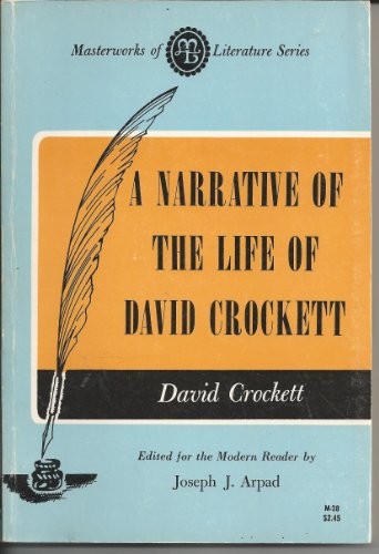 Cover for A narrative of the life of David Crockett