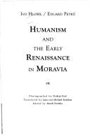 Cover for Humanism and the early Renaissance in Moravia