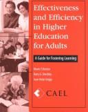 Cover for Effectiveness and Efficiency in Higher Education for Adults
