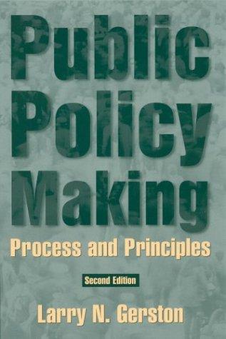 Cover for Public Policy Making