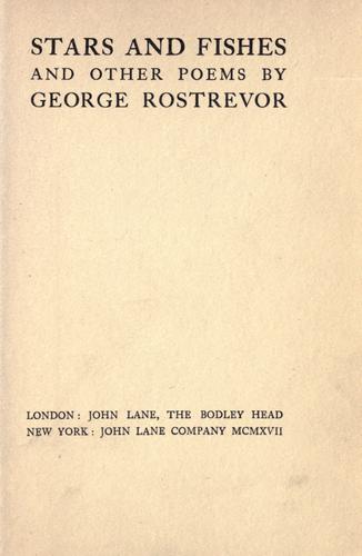 Cover for Stars and fishes