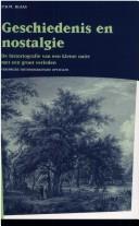 Cover for Geschiedenis en nostalgie