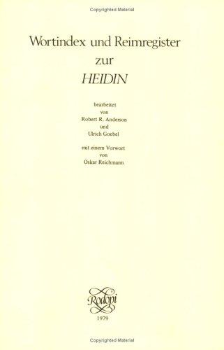 Cover for Wortindex und Reimregister zur Heiden