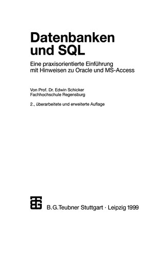 Cover for Datenbanken und SQL