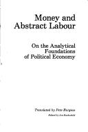 Cover for Money and abstract labour