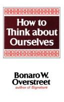 Cover for How to think about ourselves