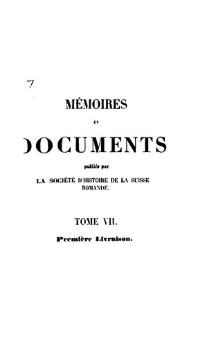 Cover for Recueil de chartes, statuts et documents concernant l'ancien évêché de Lausanne