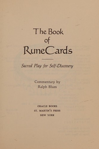 Cover for The Book of Rune Cards