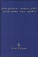 Cover for Index nominum et verborum profani Dracontii praeter Orestis tragoediam