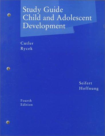 Cover for Study Guide Child and Adolescent Development