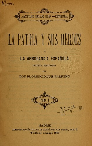 Cover for La patria y sus héroes