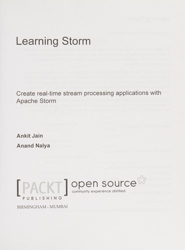 Cover for LEARNING STORM