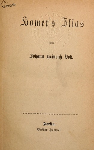 Cover for Poetische Werke