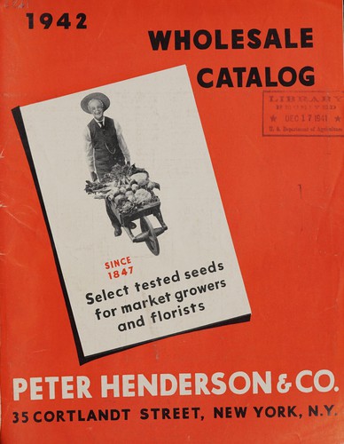 Cover for Wholesale catalog, 1942