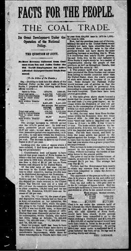Cover for The coal trade