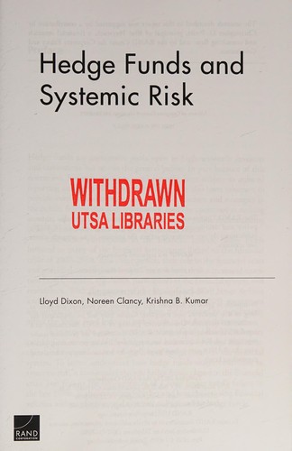 Cover for Hedge funds and systemic risk