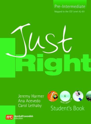 Cover for Just Right Student's Book (Just Right Course)