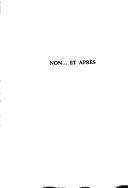 Cover for Non, et après