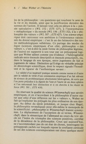 Cover for Max Weber et l'histoire
