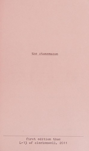Cover for God Sends Nuts to People Without Teeth, or, The Stone Mason
