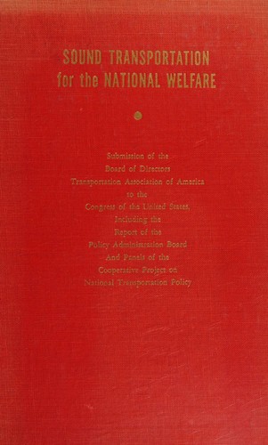 Cover for Sound Transportation for the National Welfare