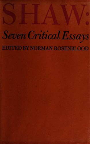 Cover for Shaw: seven critical essays