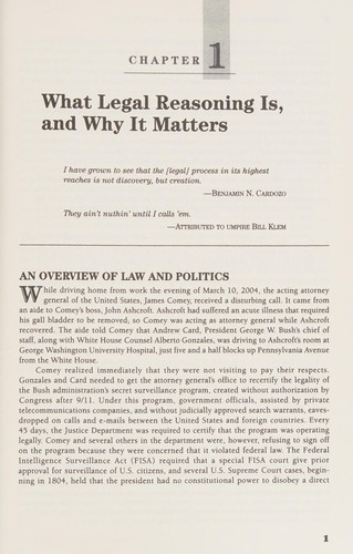 Cover for Reason in Law