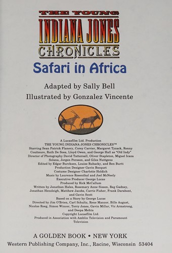 Cover for Young Indy Safari In Africa (Golden Star Reader, Level 3)