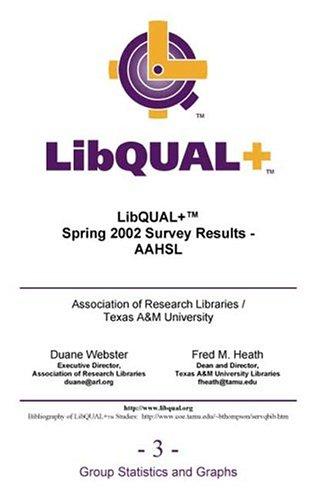 Cover for LibQUAL+ Spring 2002 Survey Results