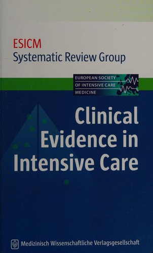 Cover for Clinical evidence in intensive care