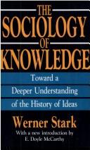 Cover for The sociology of knowledge