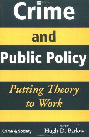 Cover for Crime and public policy