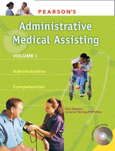 Cover for Pearson's administrative medical assisting.