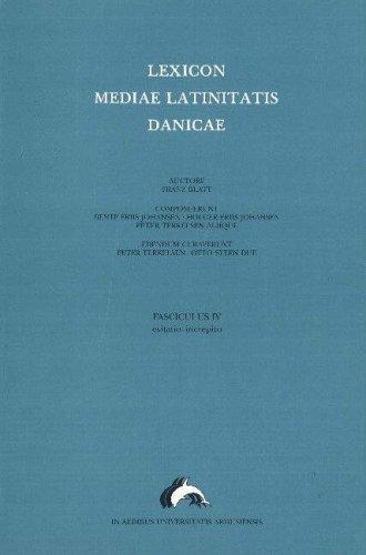 Cover for Lexicon Mediae Latinitatis Danicae