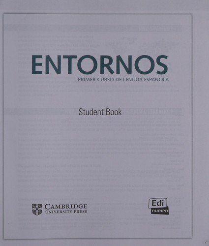 Cover for Entornos Beginning Student's Book Plus ELEteca Access