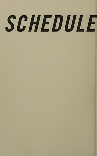 Cover for Schedule of Unrest