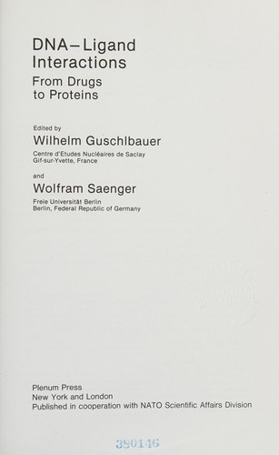 Cover for DNA-Ligand Interactions:From Drugs to Proteins