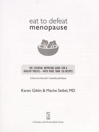 Cover for Eat to defeat menopause