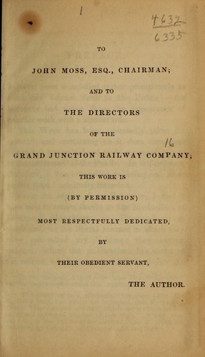 Cover for The Grand junction railway companion to Liverpool, Manchester, and Birmingham