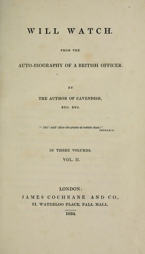 Cover for Will Watch