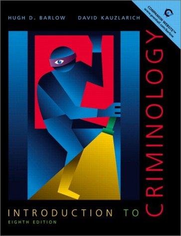 Cover for Introduction to Criminology (8th Edition)