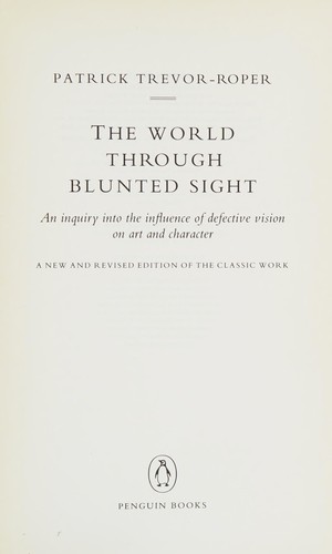 Cover for The World Through Blunted Sight