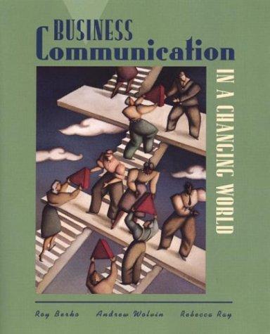 Cover for Business communication in a changing world