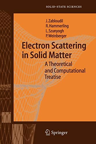 Cover for Electron Scattering in Solid Matter
