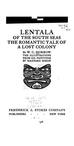 Cover for Lentala of the South Seas