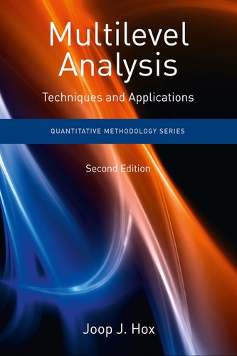 Cover for Multilevel analysis