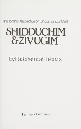 Cover for Shidduchim & zivugim
