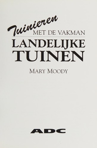 Cover for Landelijke tuinen