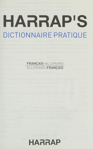 Cover for Harrap's Pratique allemand-francais