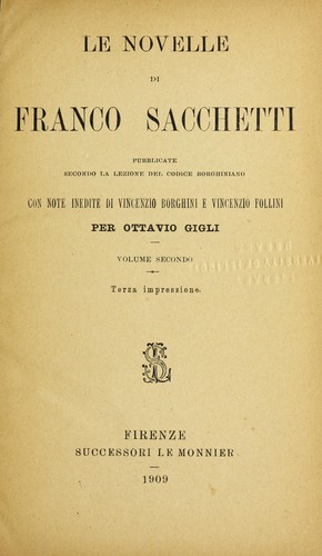 Cover for Le novelle